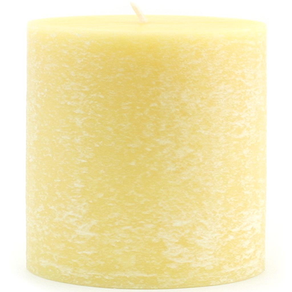 Timberline Pillar Candle Yellow, 3in X 3in