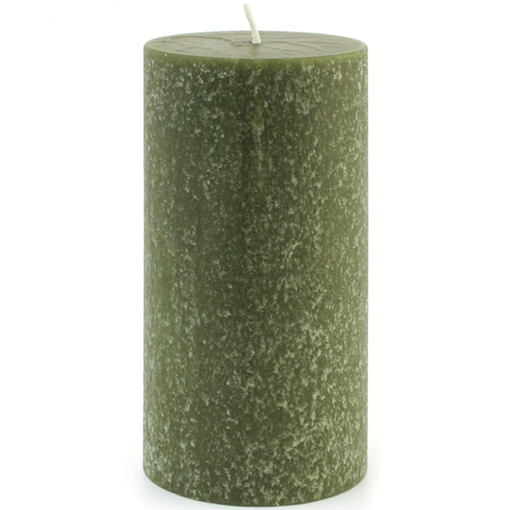 Timberline Pillar Candle Dark Olive, 3in X 6in