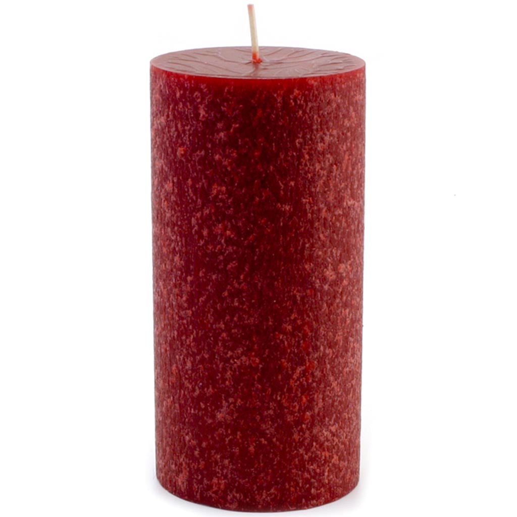 Scented Timberline Pillar Candle Garnet, 3in x 6in