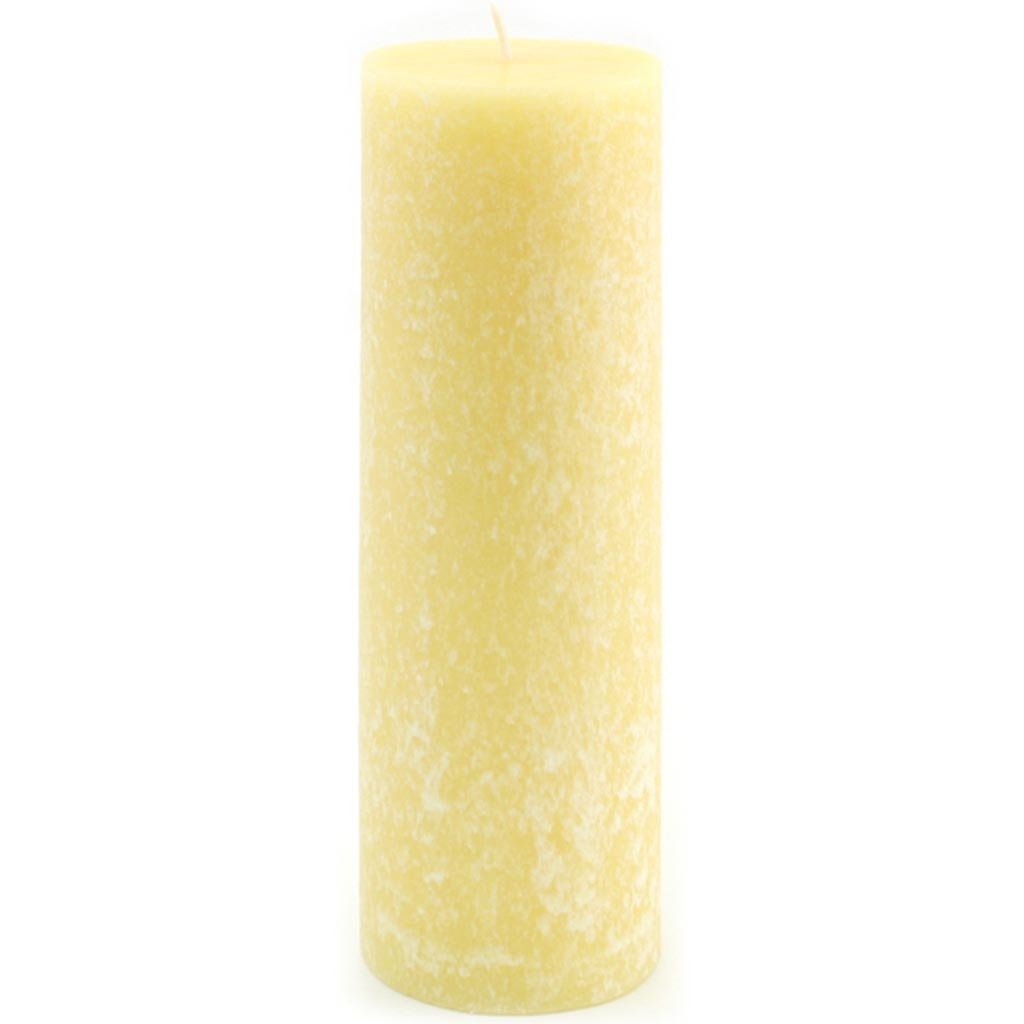 Timberline Pillar Candle Yellow, 3in X 9in