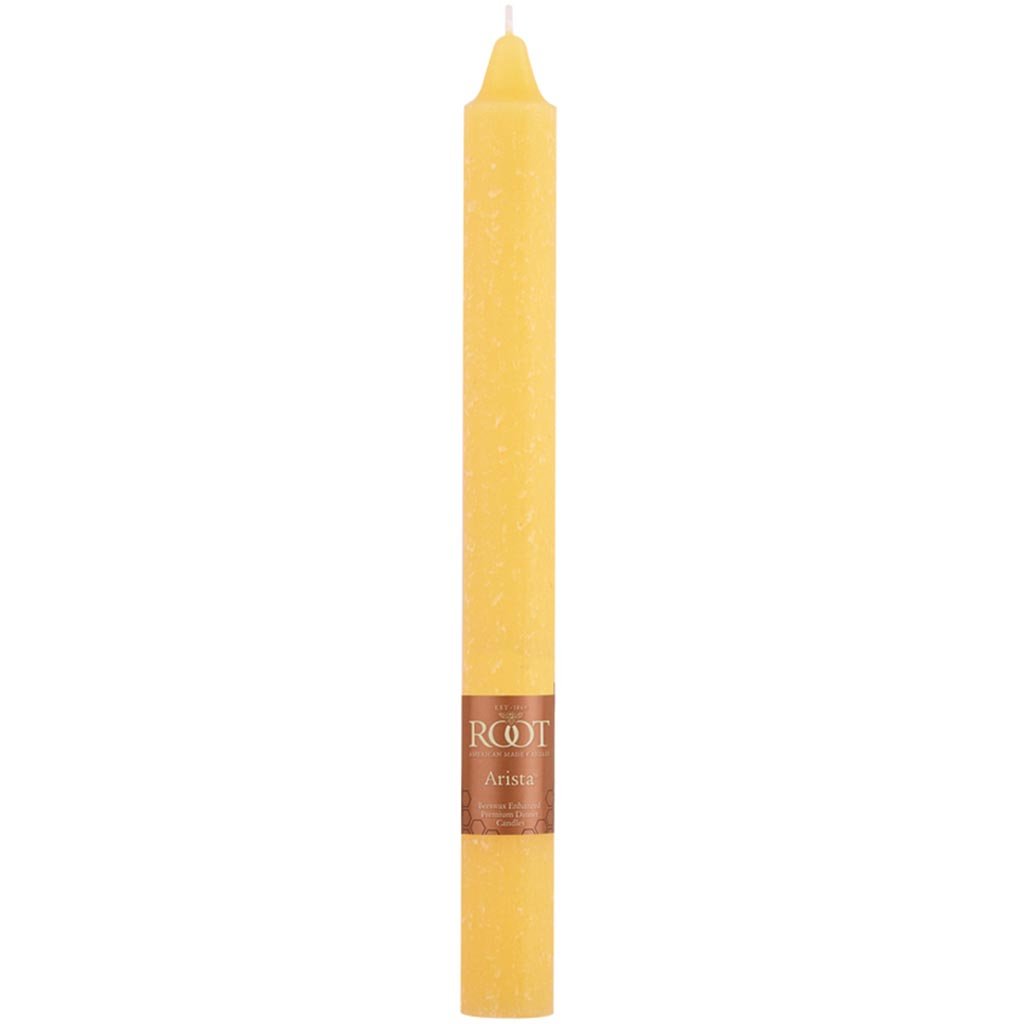 Timberline Arista Candle Yellow, 9in