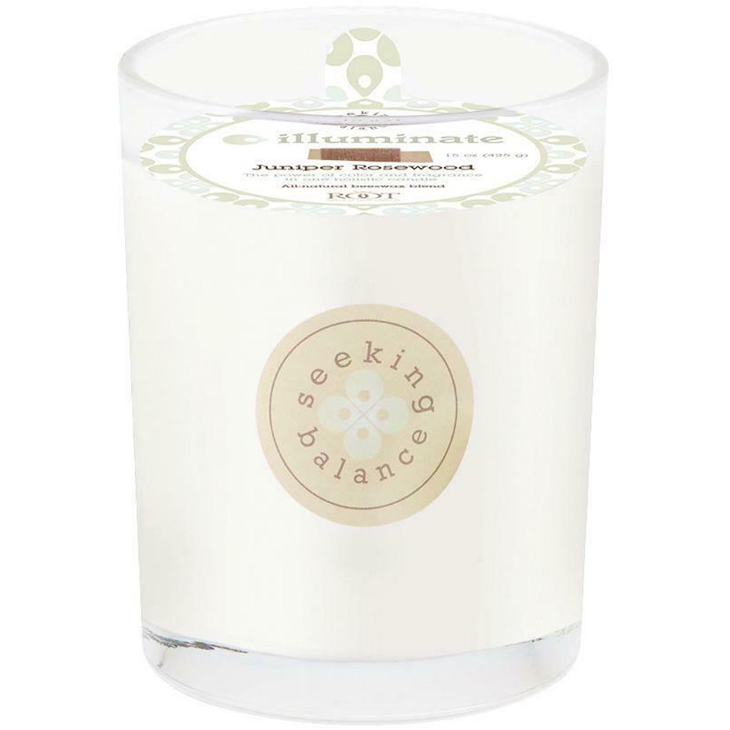 Seeking Balance Spa Candle Juniper Rosewood, 15oz