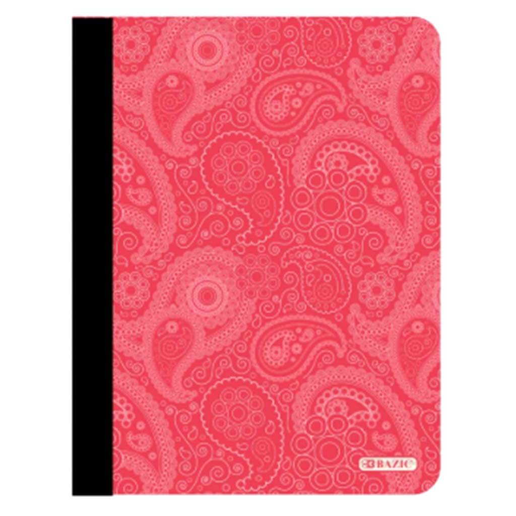 Bazic Composition Book C/R Paisley 100ct