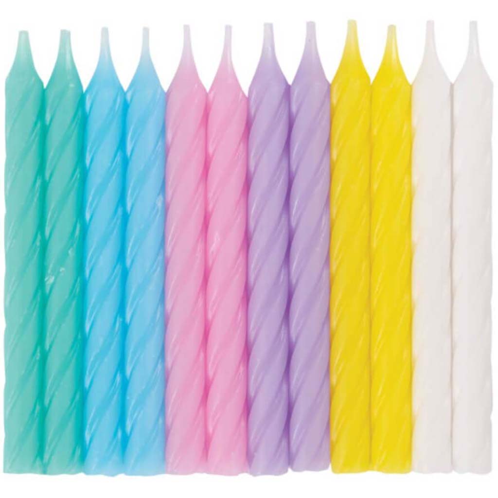 Birthday Candles Assorted Colors 24ct