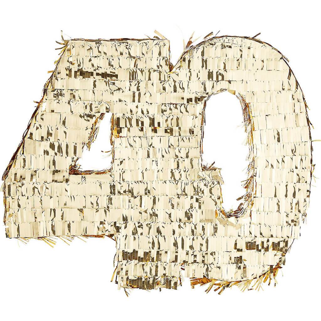 Gold Foil 40 Pinata