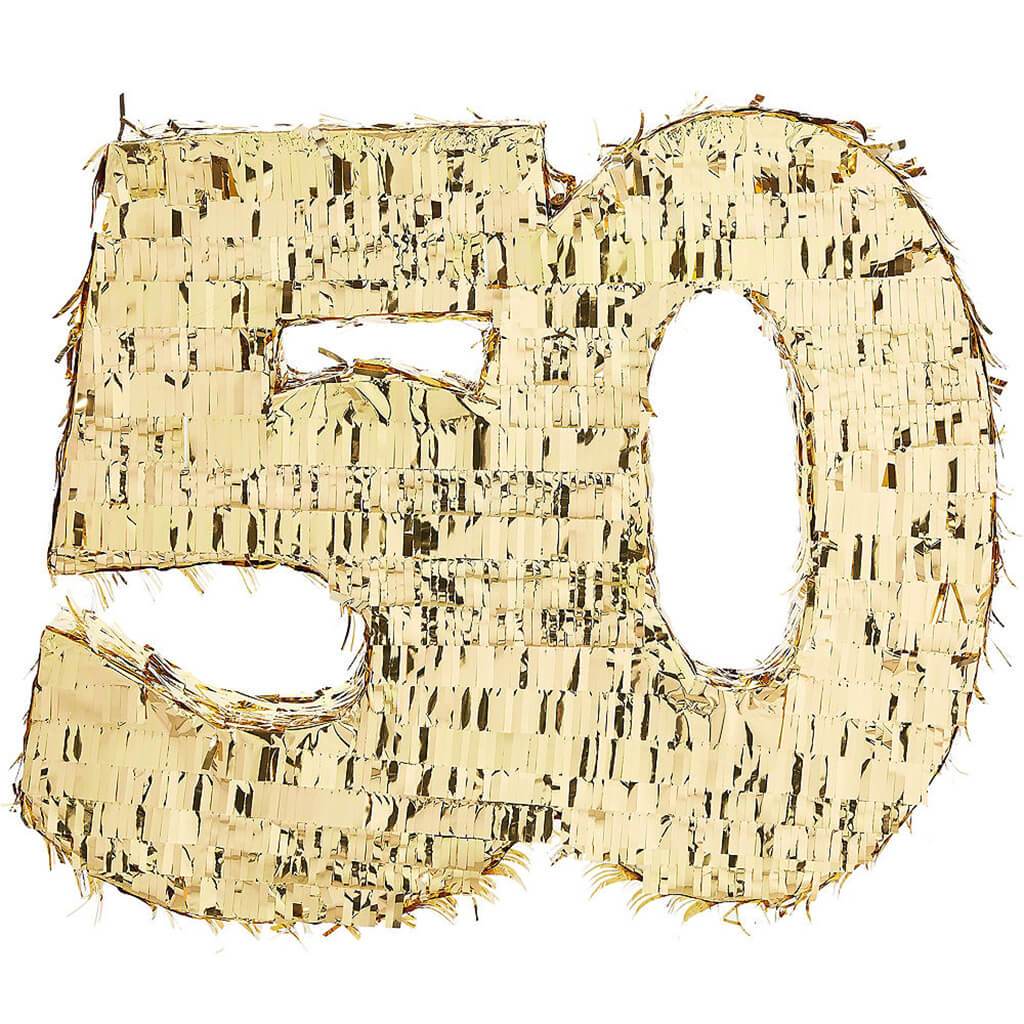 Gold Foil 50 Pinata