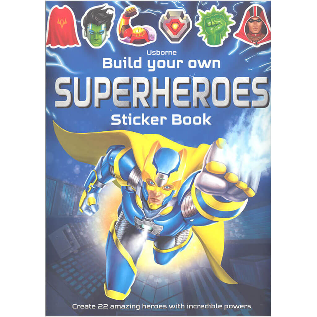 Build Your Own Superheroes Sticker Book