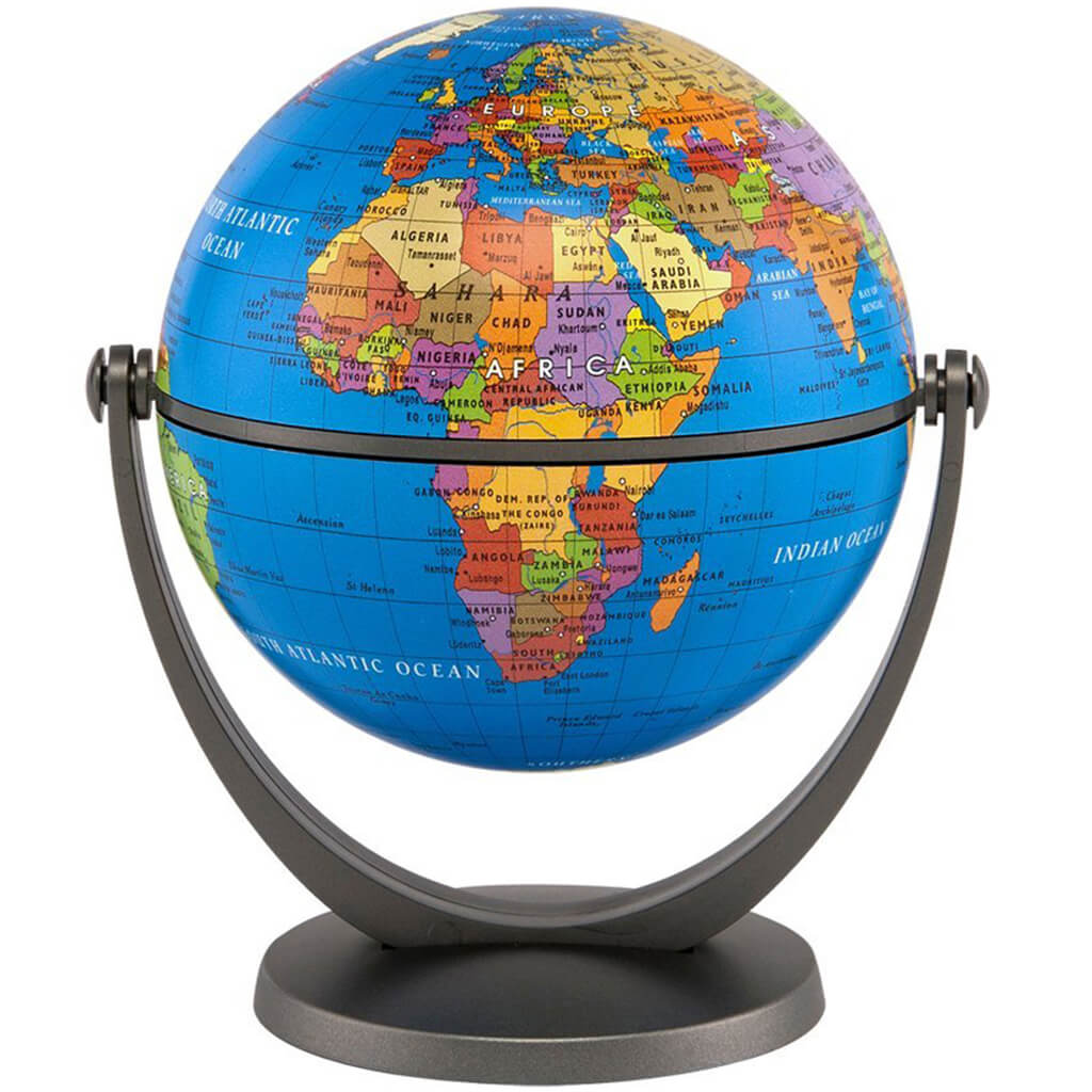 Waypoint Geographic Blue Ocean Gyroglobe 4in