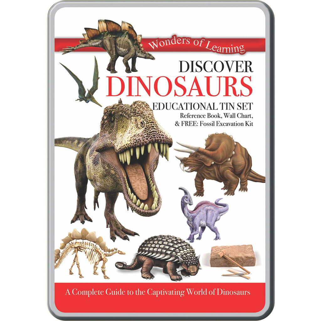 Wonders of Learning Tin Set Discover Dinosaurs