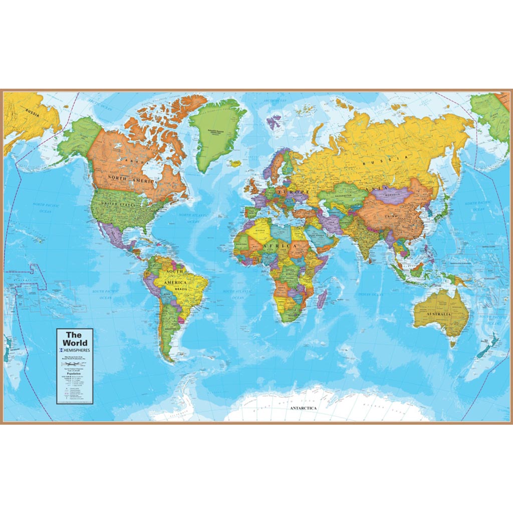 Round World Products World Map Puzzle 500 Pieces