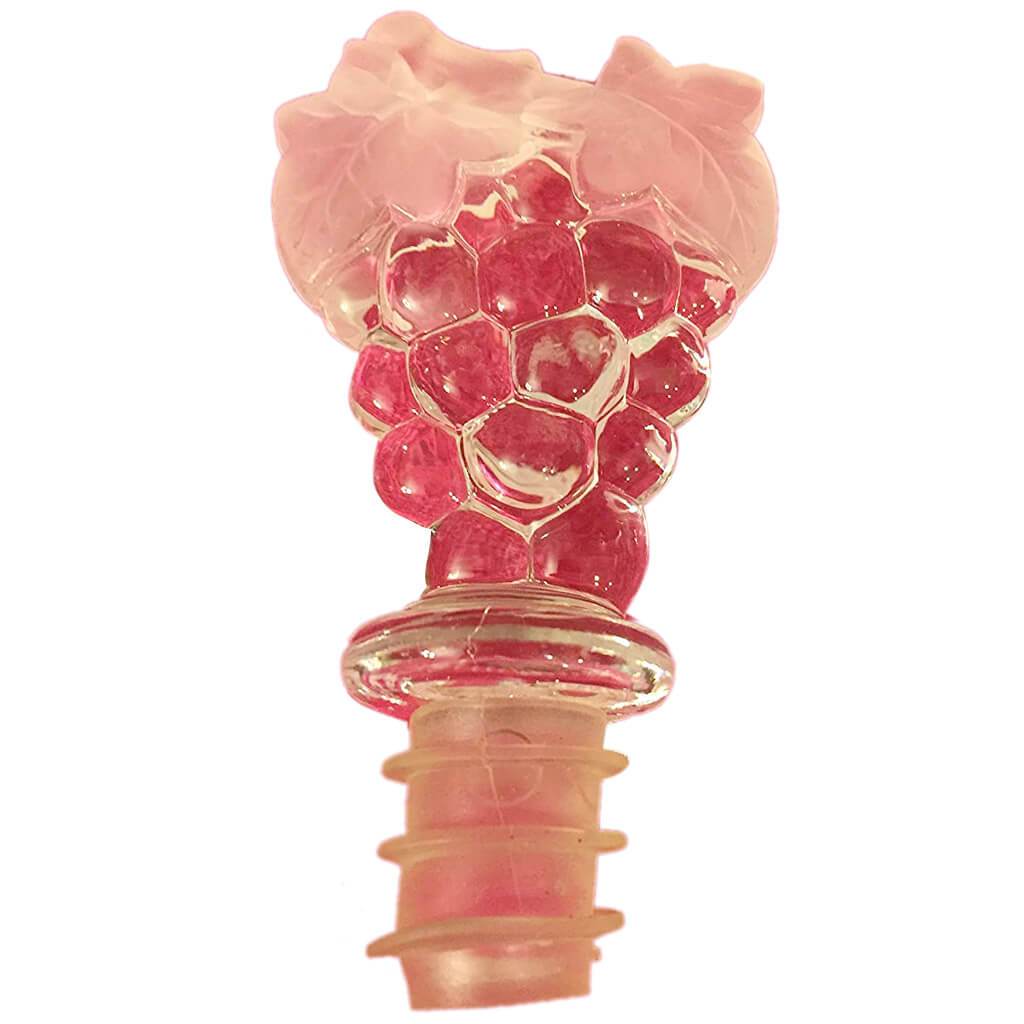 Clear Acrylic Grapes Wine Bottle Stopper