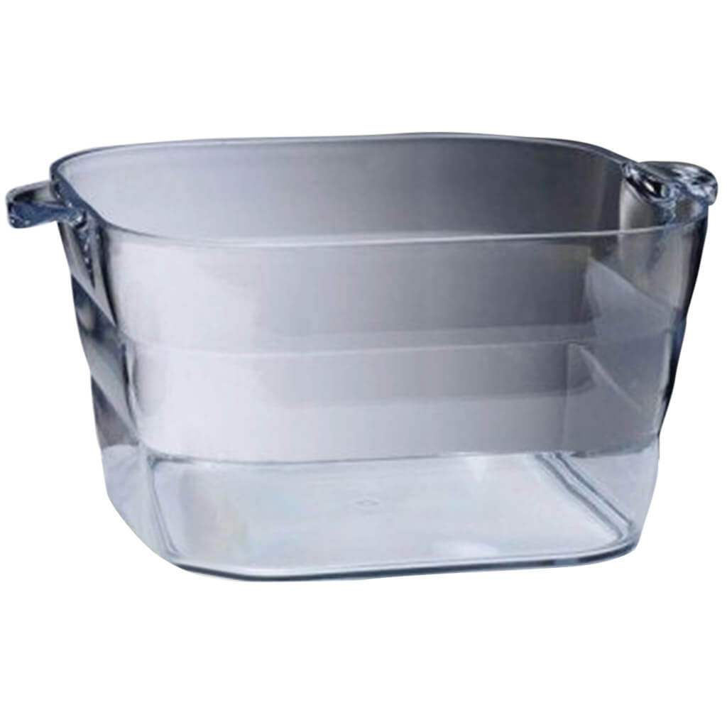 Big Square Party Tub, Clear