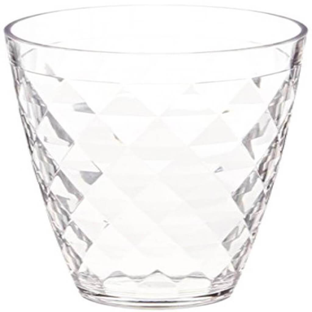 Acrylic Diamond-Cut Tumbler, 18oz