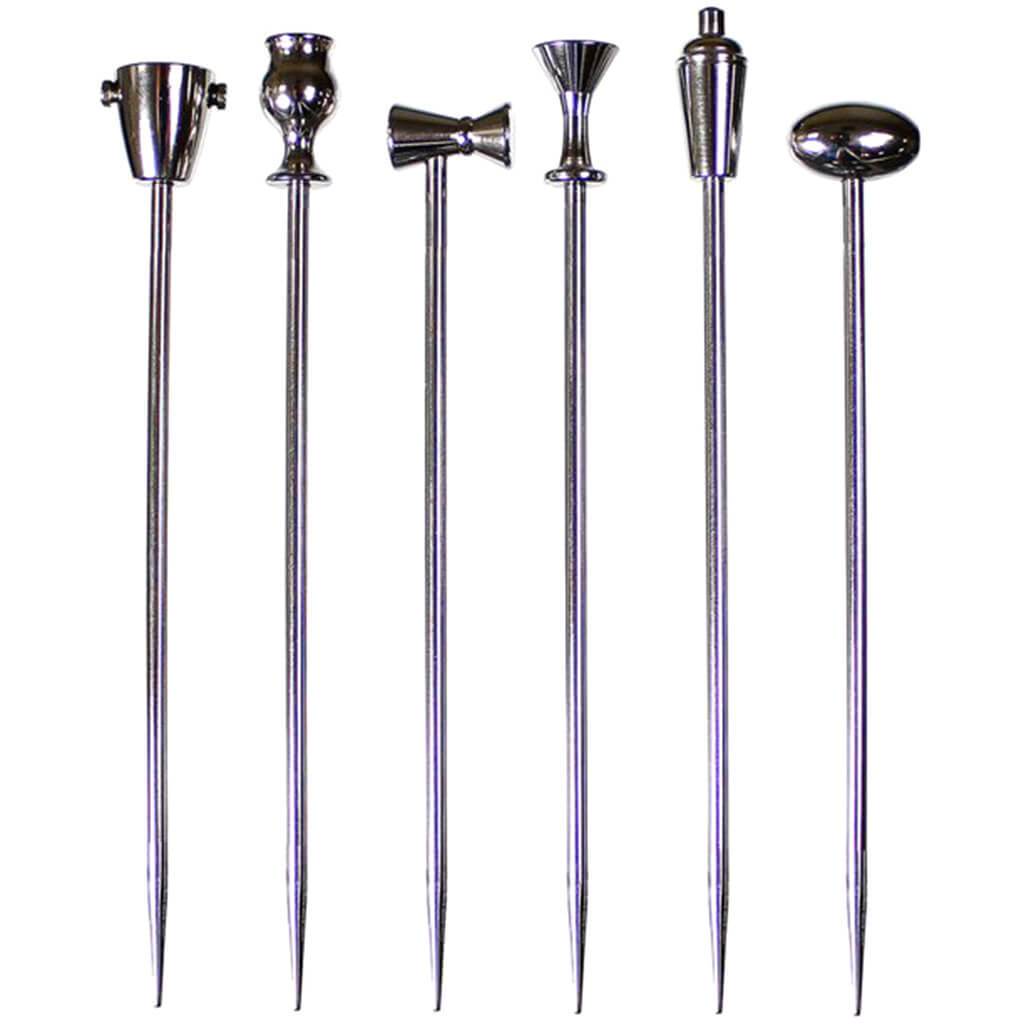 Stainless Steel Martini Picks, Set of 6
