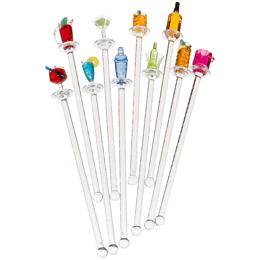 Happy Hour Acrylic Swizzle Sticks