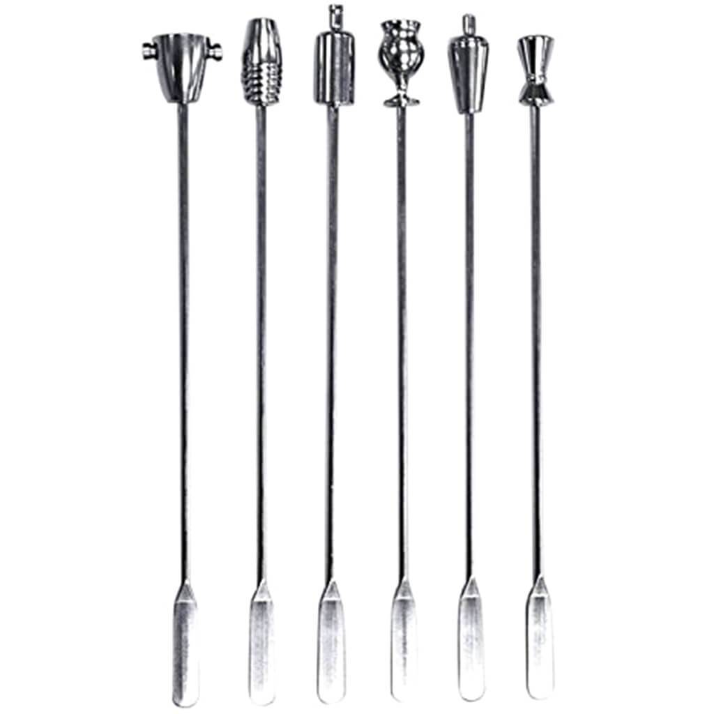Stainless Steel Legacy Swizzle Sticks, Set of 6