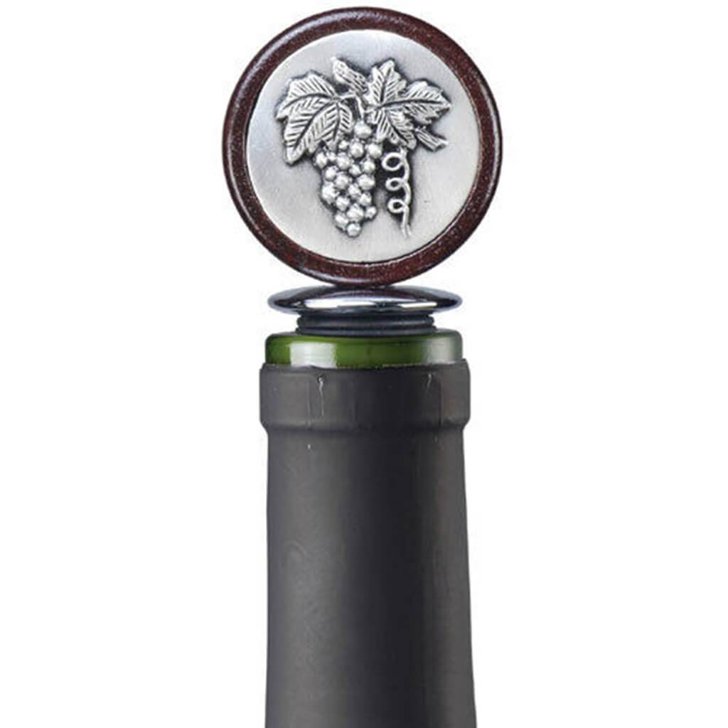 Medallion Bottle Stopper Grapes