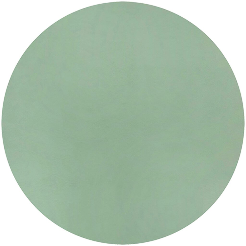 Studio Leather Round Placemat Teal