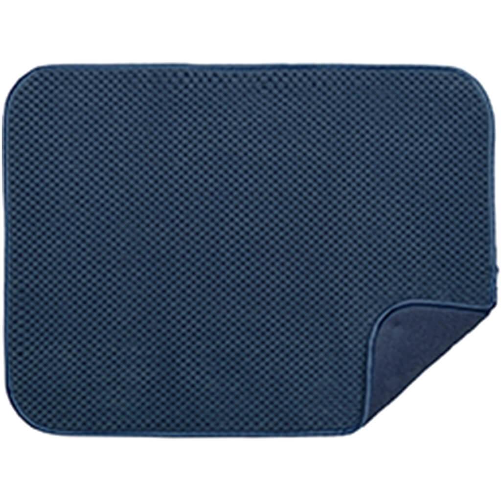 Luxe Plush Microfibre Dish Drying Mat Indigo