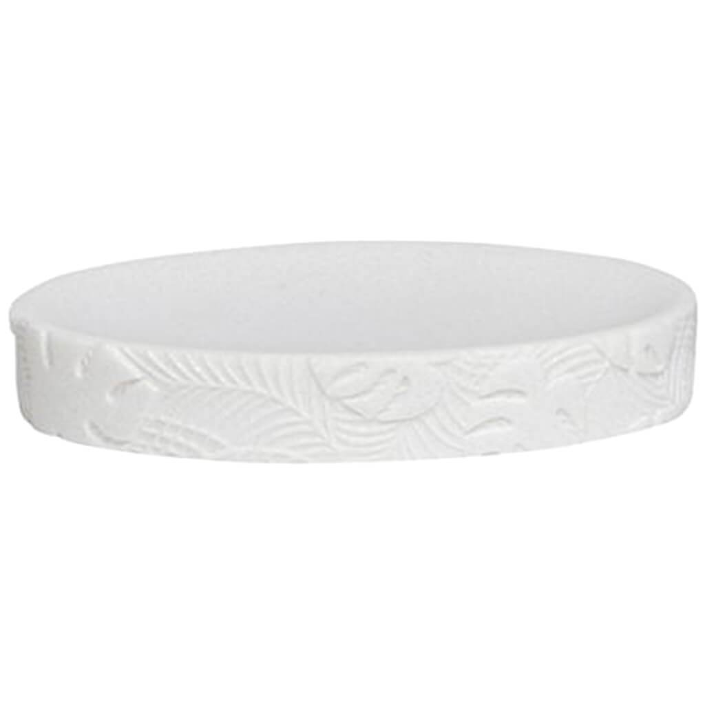 Palm Soap Dish White