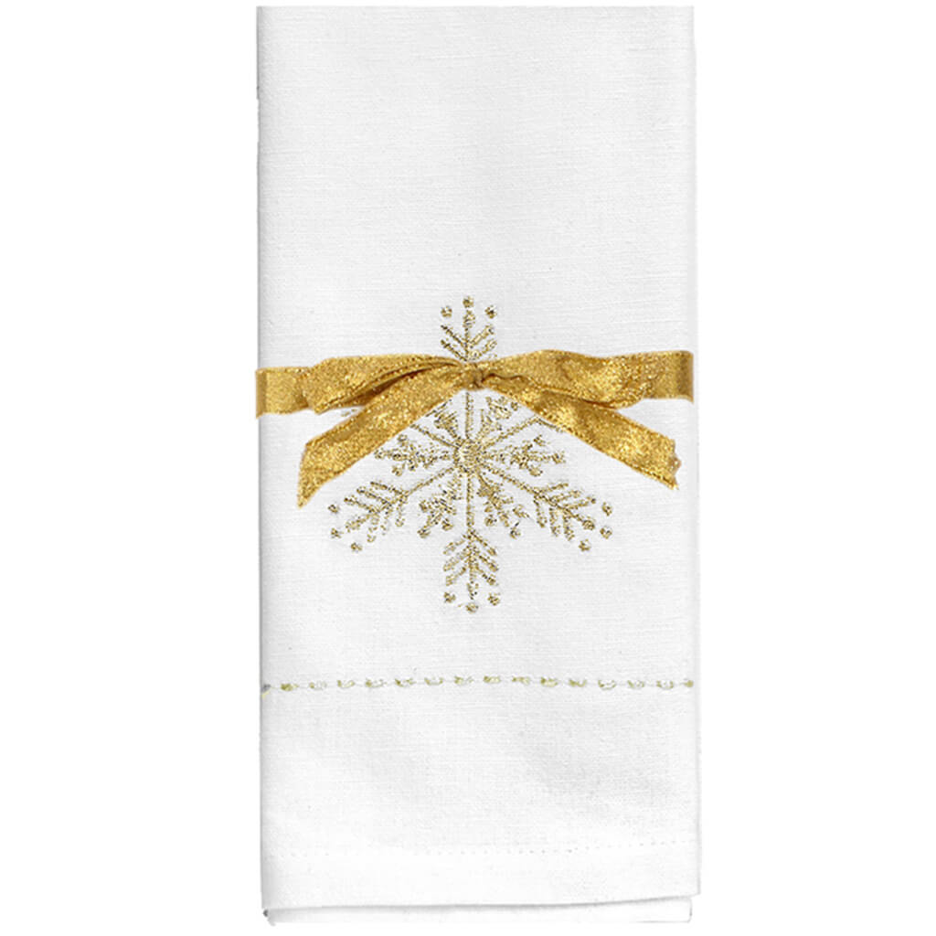 Snowflake Napkin Gold