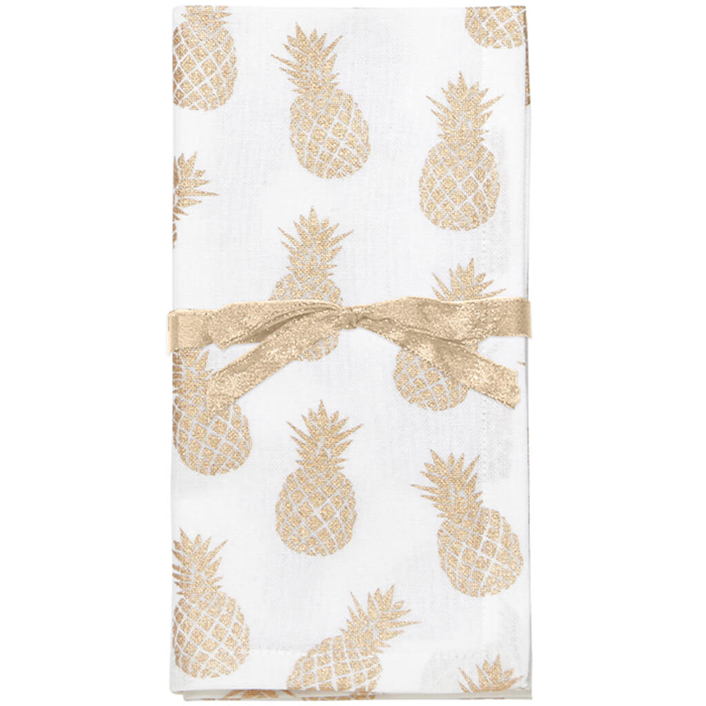 Pineapple Napkin Gold