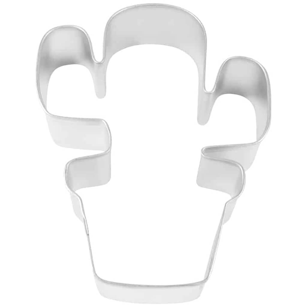 Cactus in Pot Cookie Cutter, 3.875in