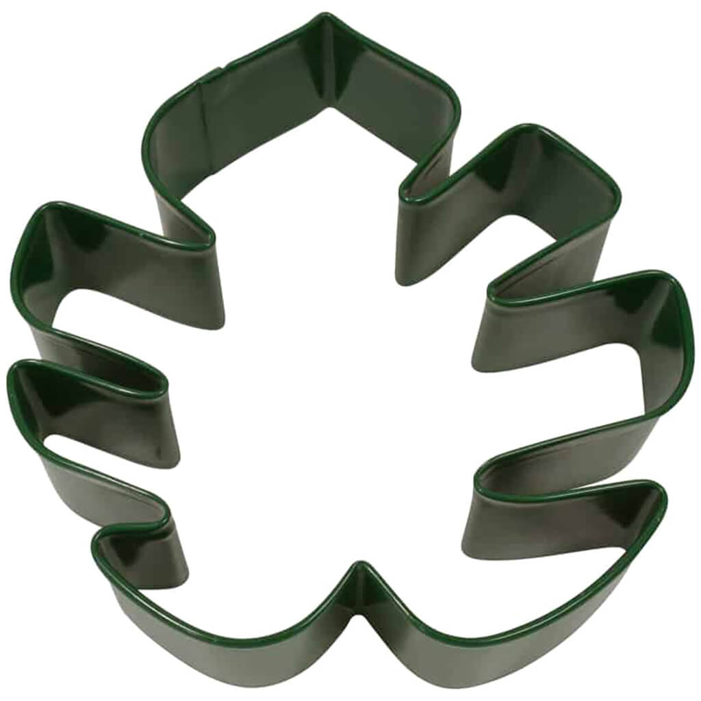 Tropical Leaf Cookie Cutter Green, 4.5in