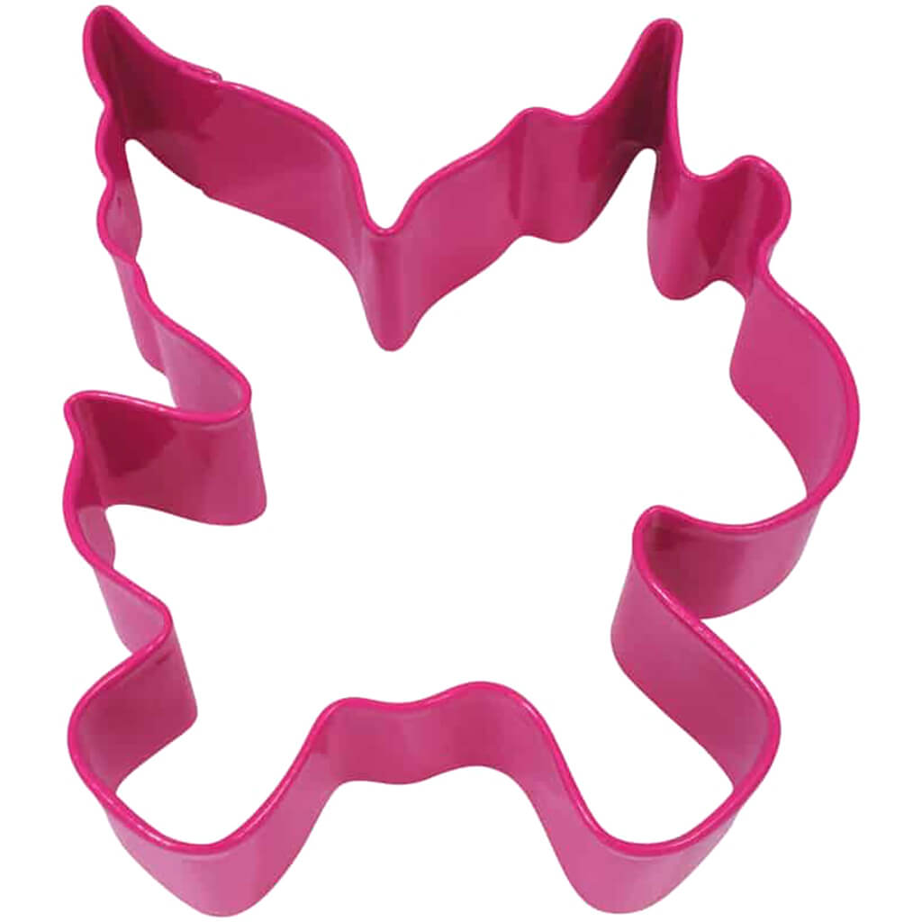 Fuchsia Unicorn with Wings Cookie Cutter, 3.75in