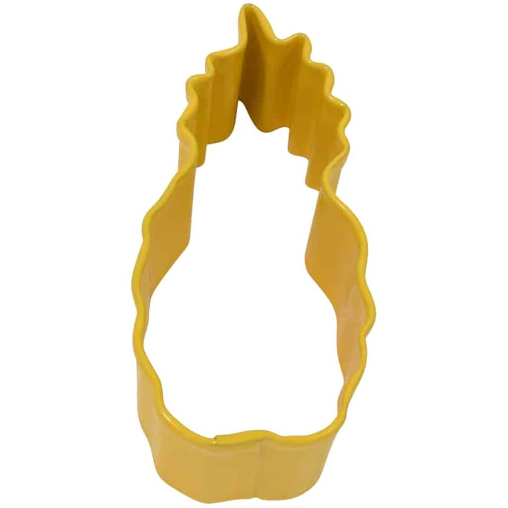 Yellow Mini Pineapple Cookie Cutter, 2in