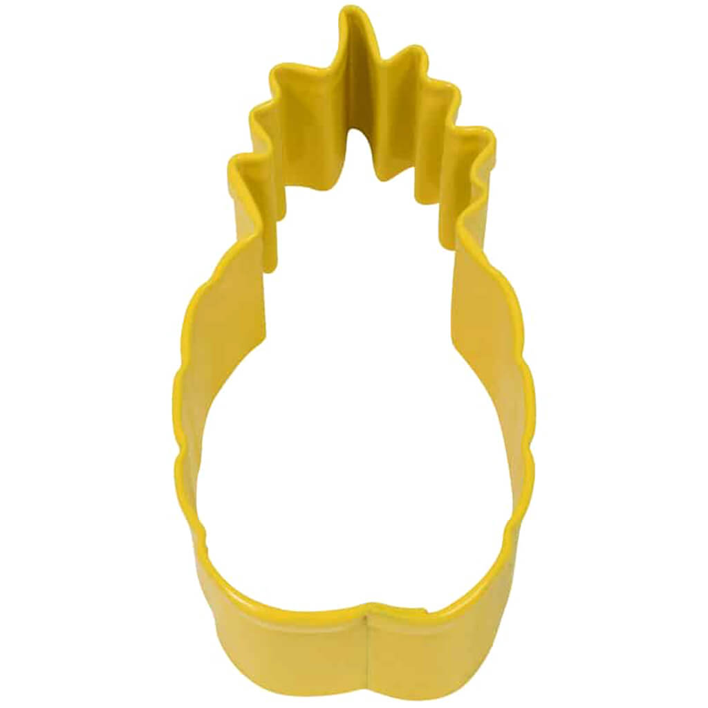 Pineapple Cookie Cutter Yellow, 3in