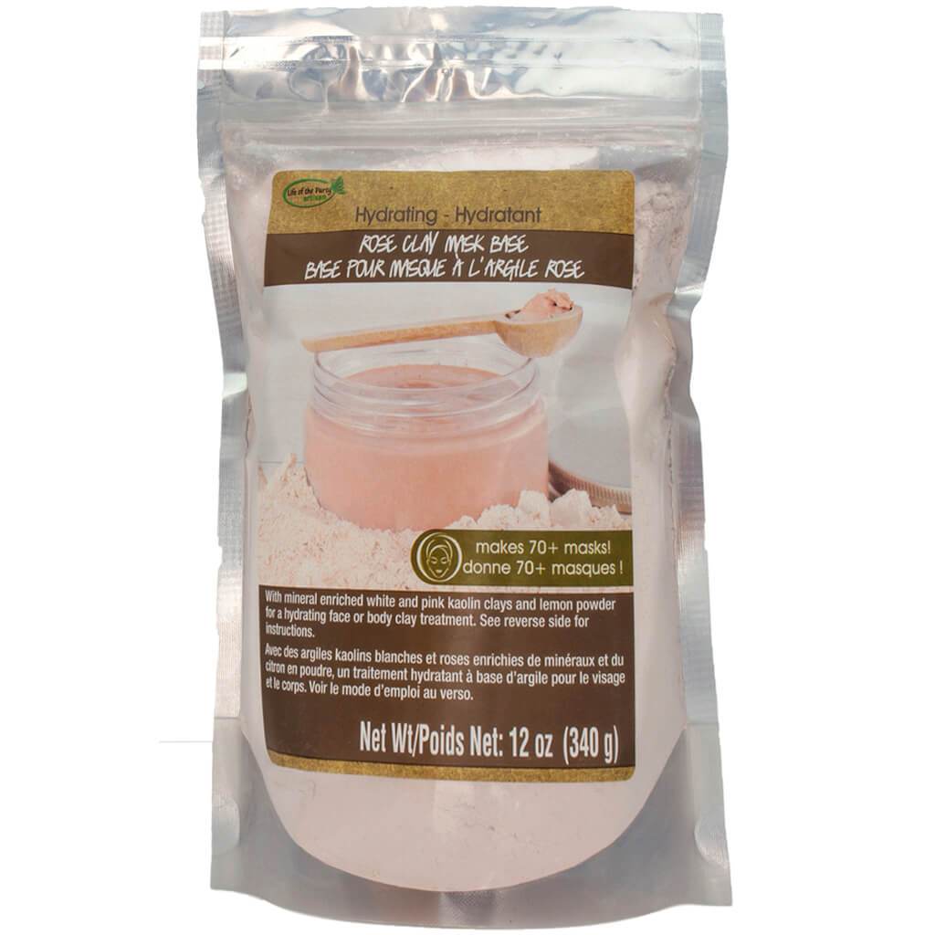 ROSE CLAY MASK BASE  12OZ