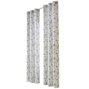 Moody Floral Grommet Top Panel Curtains