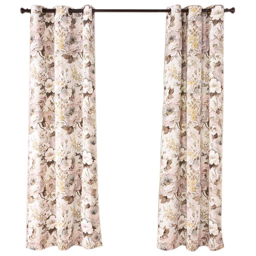 Belladonna Grommet Top Panel Curtains Blush