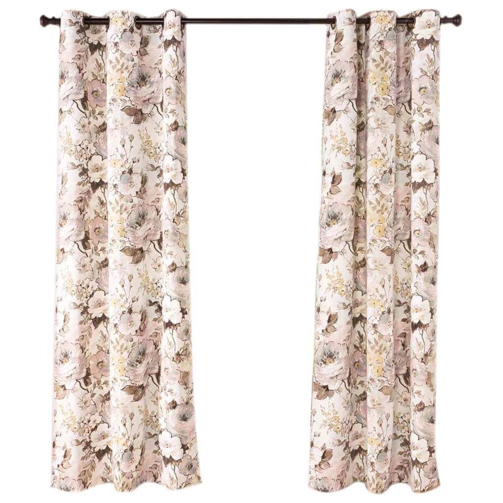 Belladonna Grommet Top Panel Curtains Blush