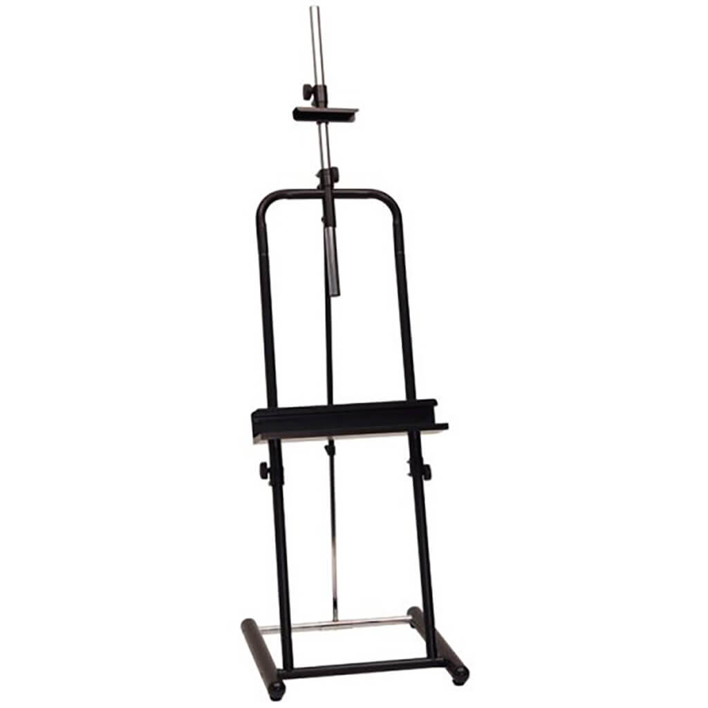 Deluxe Metal Artist Easel for Large Canvases in Black