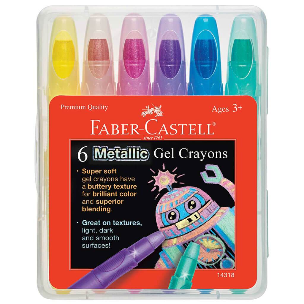 Metallic Gel Crayons 6ct