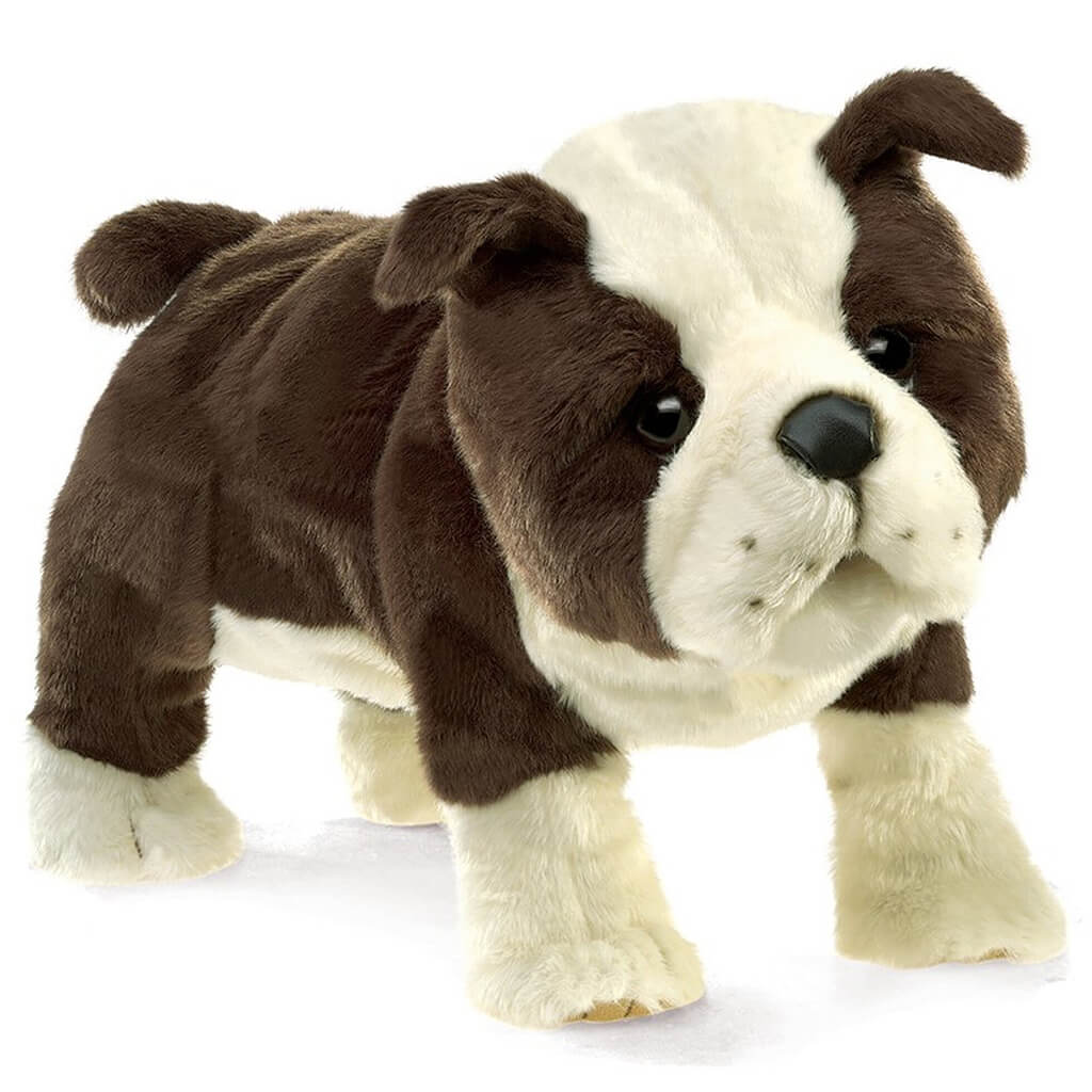 English Bulldog Puppy Puppet Plush