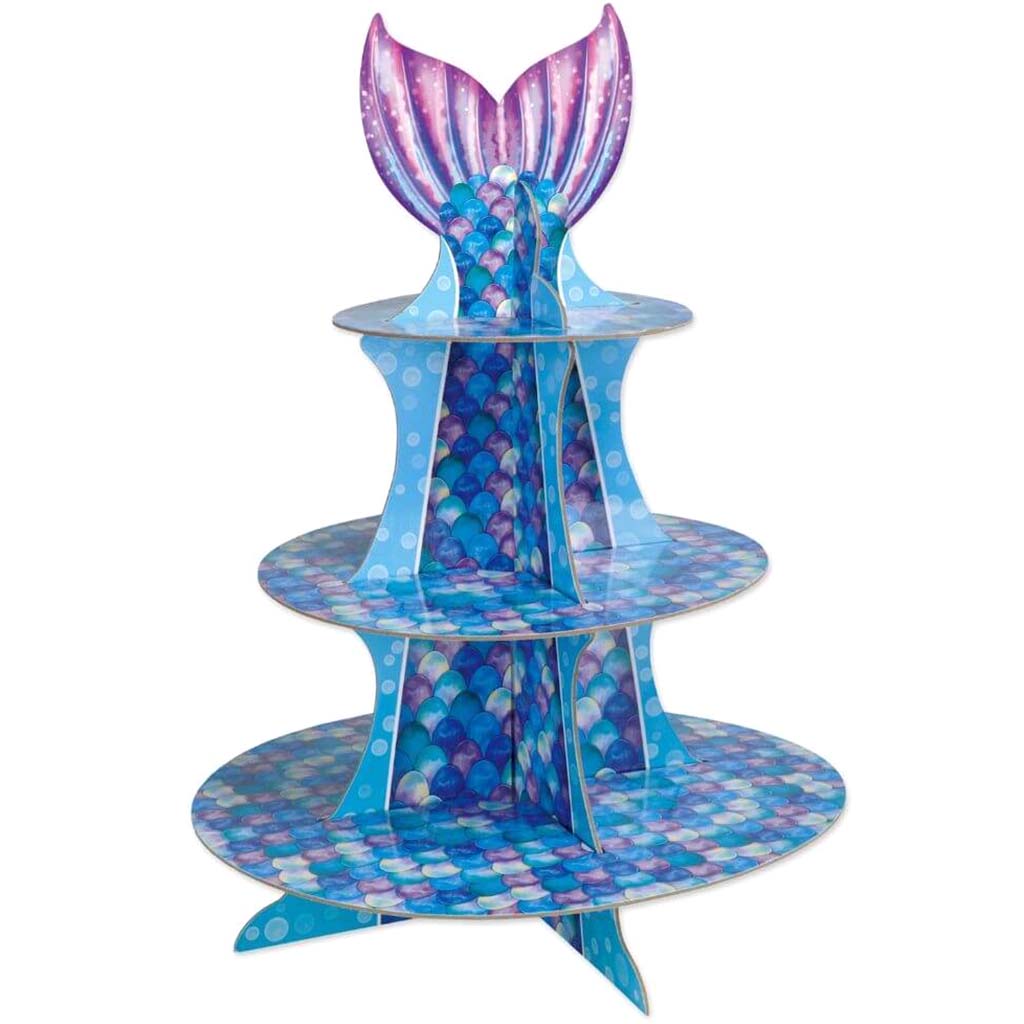 Cupcake Stand Mermaid 16in