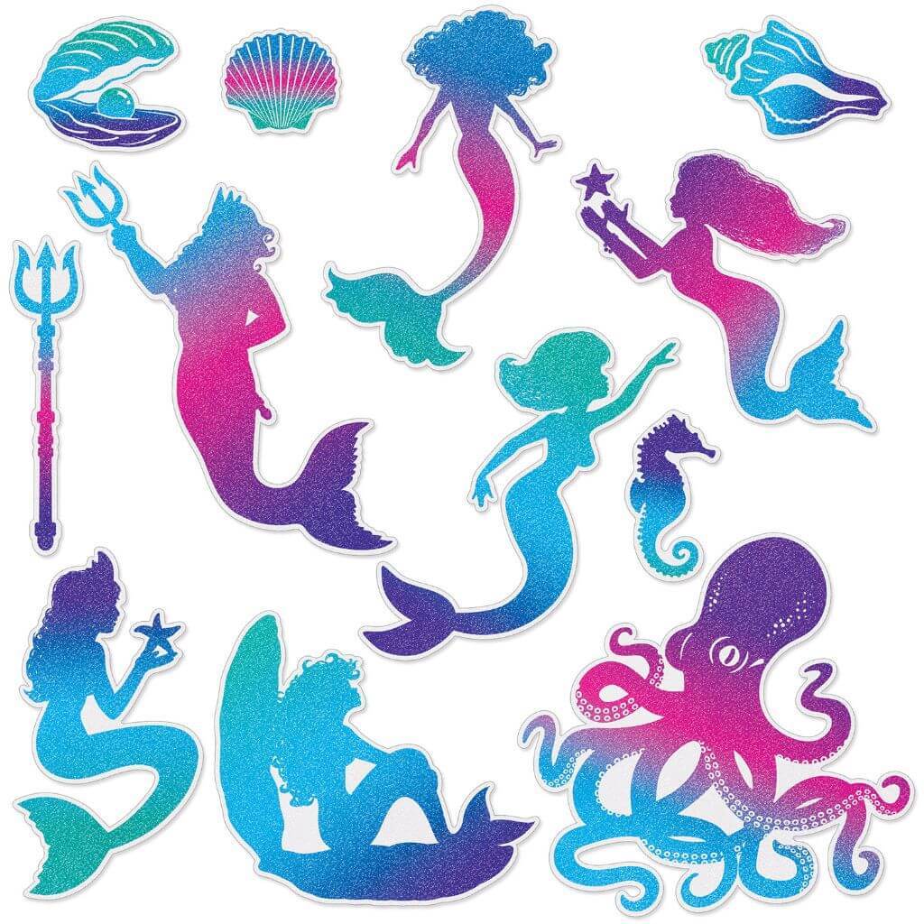 Cut-Outs Mermaid 3.25in x 11.25in