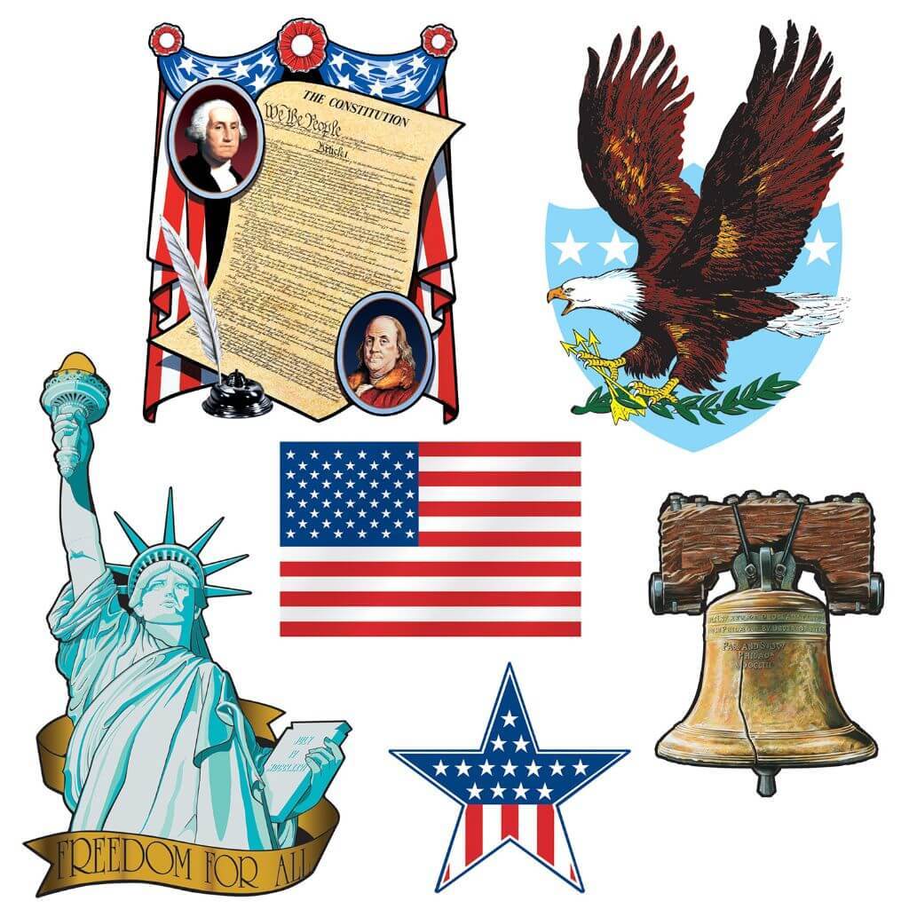 Cut-Outs Patriotic 8in x 18in