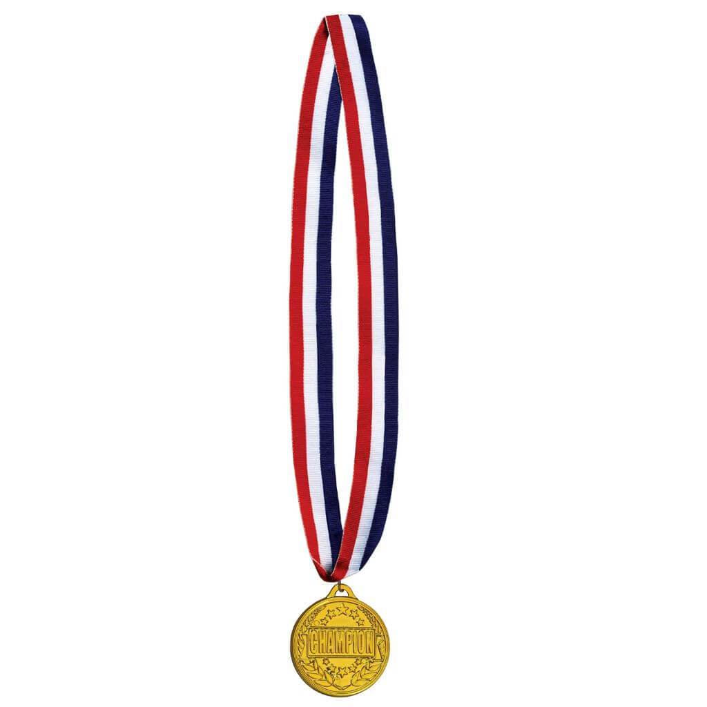 Medal with Ribbon Champion