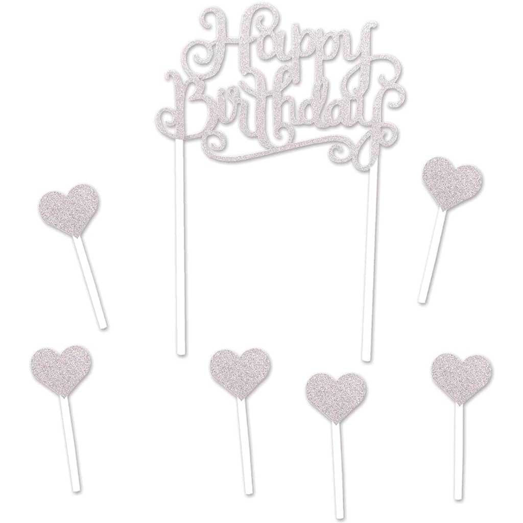 Cake Topper Happy Birthday 5.5in x 8in