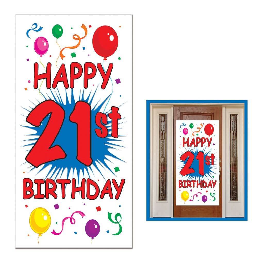 Door Cover 21st Birthday 30in x 5ft