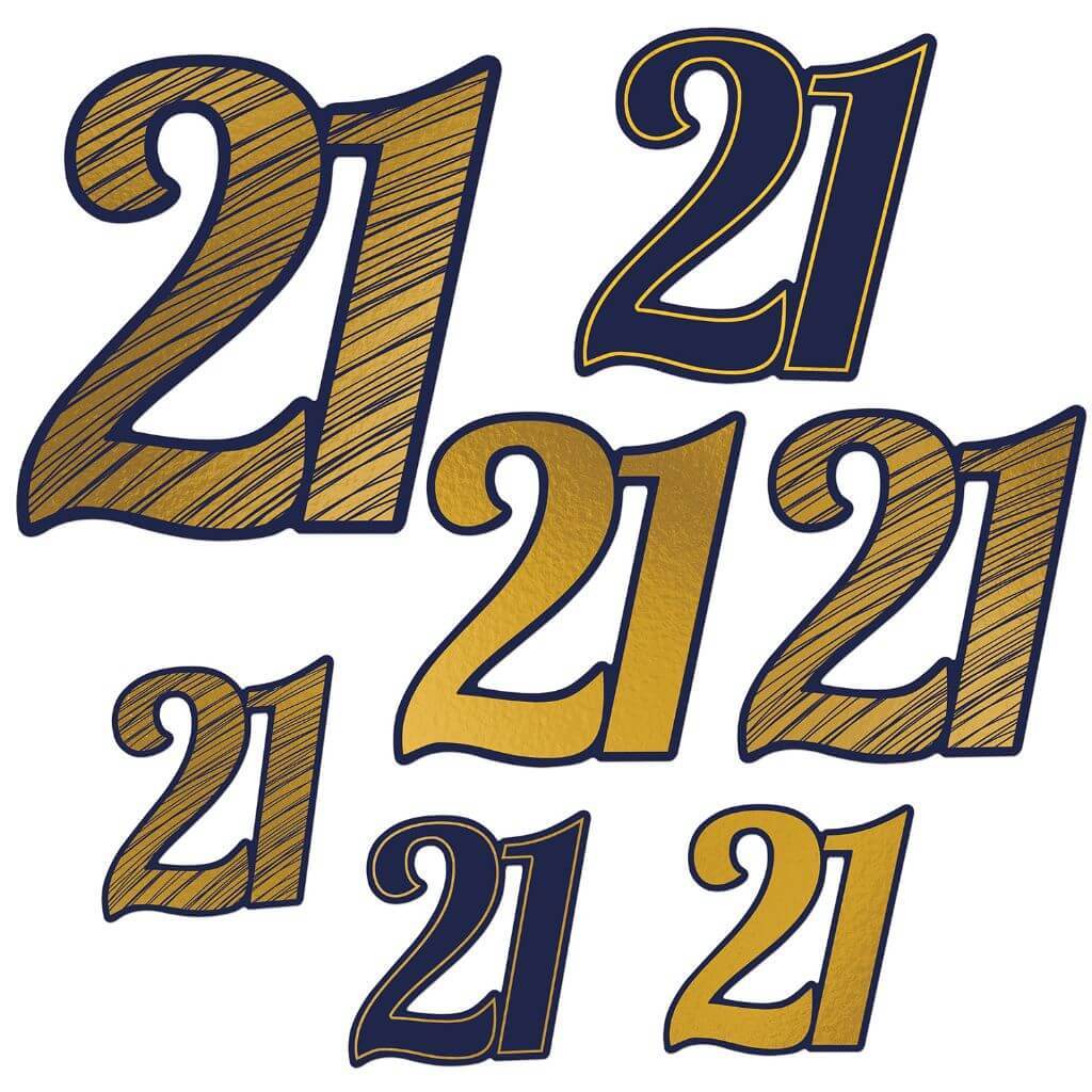 Cut-Outs "21" Foil