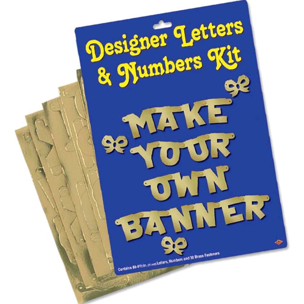 Letters &amp; Numbers Kit Designer Make Your Own Banner 4.5in