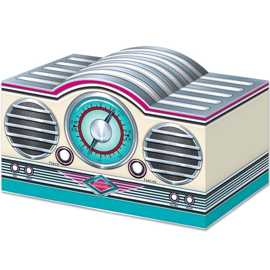 Centerpiece 3-D Rock &amp; Roll Radio 5.75in x 9.5in