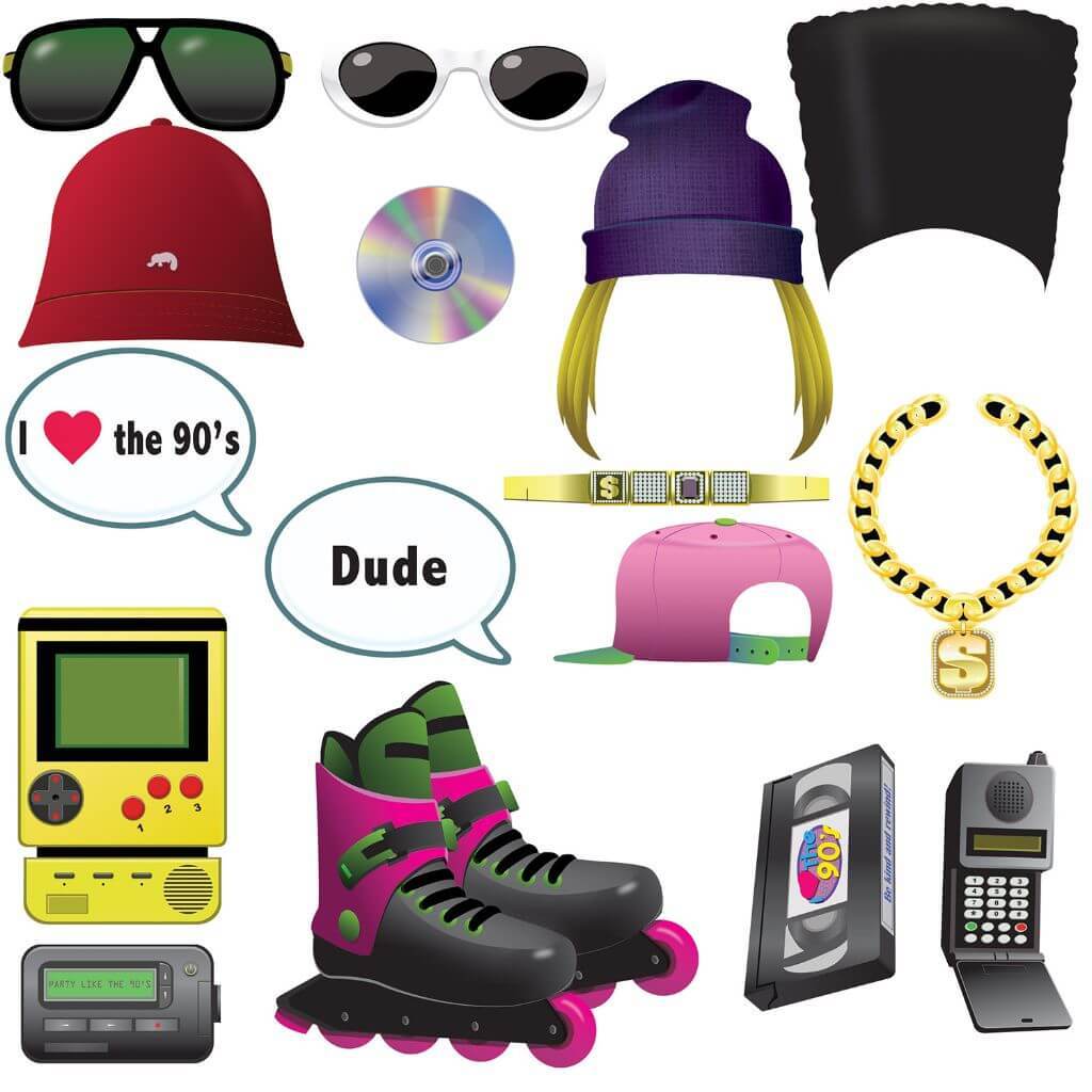 Photo Fun Signs 90's 4in x 12in