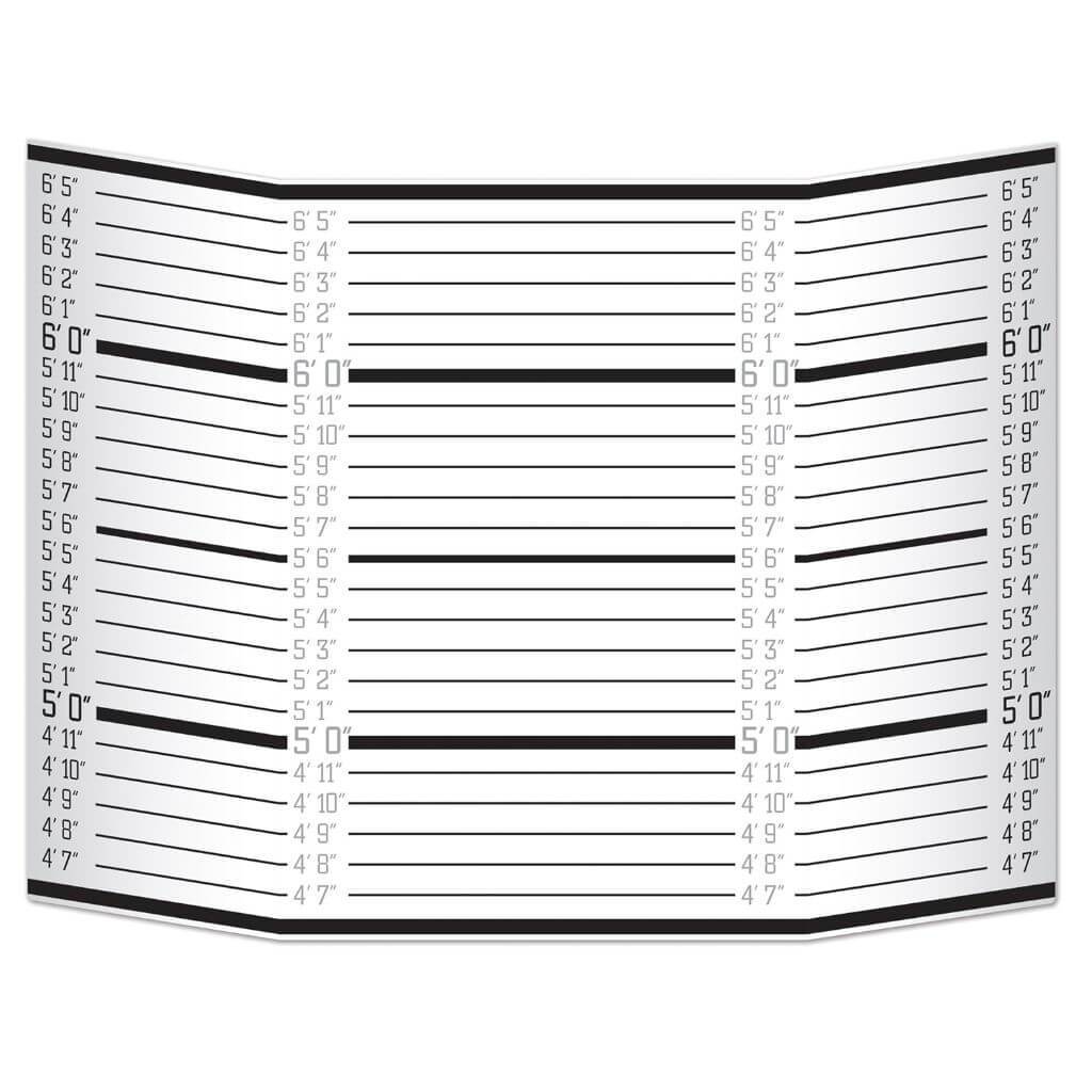 Photo Prop Mug Shot Lineup 3ft 1in x 25in