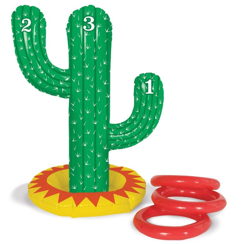 Inflatable Cactus Ring Toss 21in x 7in